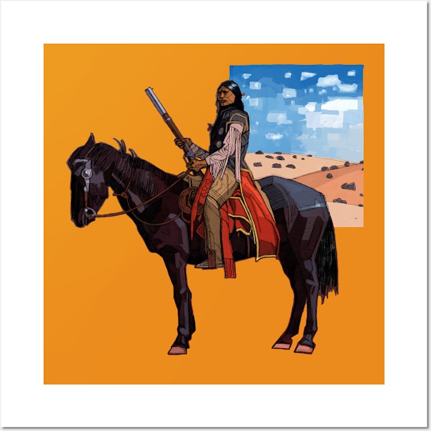 Desert Horseman Wall Art by David Kennett